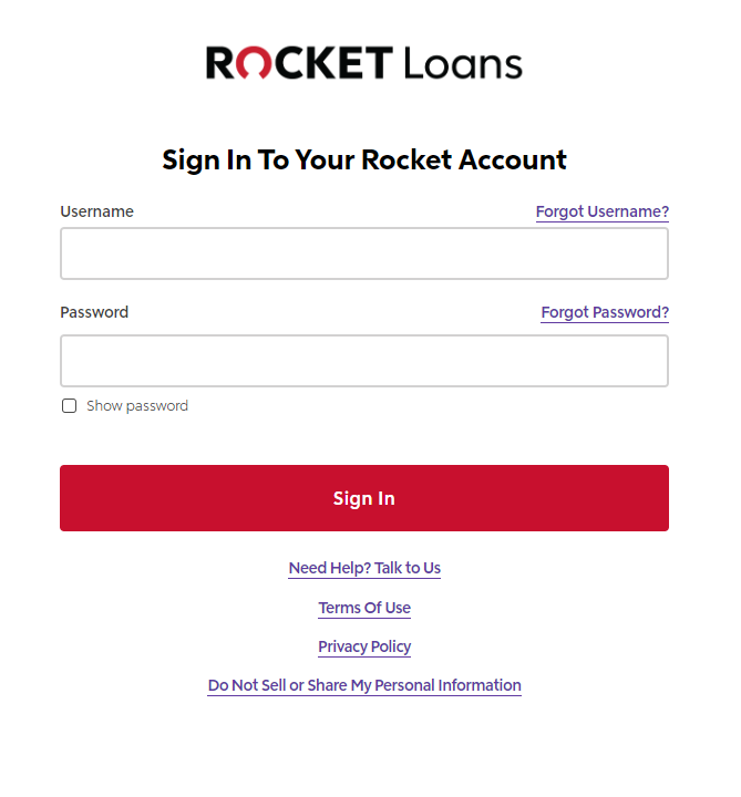 Rocket Loans Login